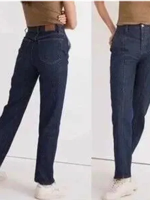 Madewell‎ perfect vintage straight Jean seam detail size 28 waist 30” 90’s 70’s thumbnail 2