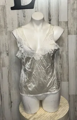 White silk tank top White Size L thumbnail 1