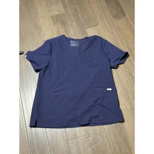 Figs Scrub Top Womens Medium Casma Three Pocket Technical Collection Navy Blue‎ thumbnail 2