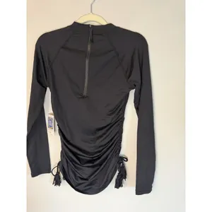J. Crew Women's Long Sleeve Black Rags Guard SPF 50 Sz M NWT thumbnail 3