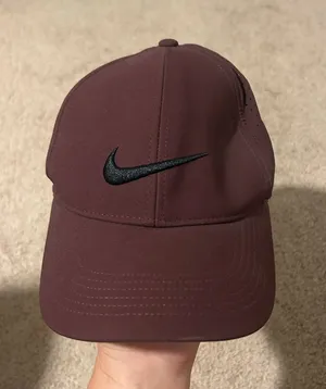 Nike Maroon Cap with Black Swoosh thumbnail 1