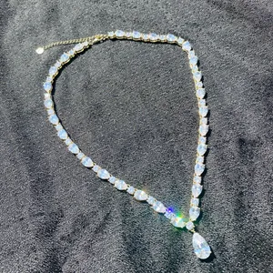 ⚜️💎 New Pavoi 18” 14K Yellow Gold Plated Clear Sparkling Cubic Zirconia Crystal Pendant Tennis Necklace 💎⚜️ thumbnail 2