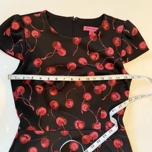 Betsey Johnson Dress Sz 4 Rockabilly Pinup Retro Cherry‎ Print Bombshell 50s 60s thumbnail 12