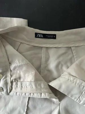 ZARA Dress Pants Cream Women’s thumbnail 3