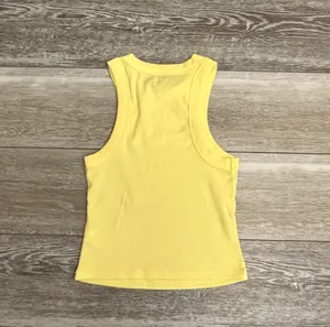 Sz XS Yellow Rib Knit Tank Top Adorable!! thumbnail 4