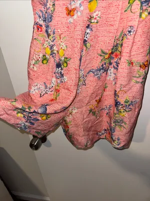 Ranna Gill Floral Linen Romper NWT Size Medium thumbnail 8