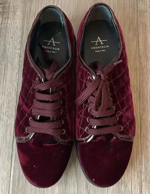 AQUATALIA Glenda Quilted Velvet Sneakers thumbnail 1