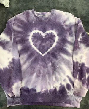 Urban Outfitters Renewal Remade Heart Tie-Dye Sweatshirt thumbnail 1