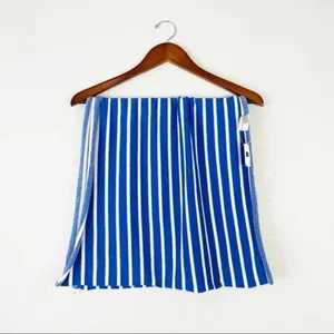 GAP NEW Blue‎ Cotton Stripe Scarf OS thumbnail 2