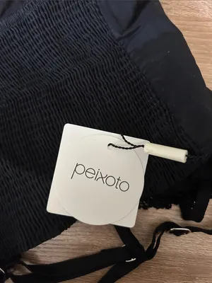 Peixoto Black Lace-Trim Bustier Crop Top thumbnail 4