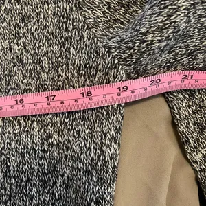 Polo Ralph Lauren Grey White Cable Knit Shawl Collar Sweater Sz Small thumbnail 7