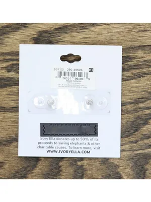 NWT Ivory Ella Womens Fashion Flower Drop Earrings Silver Gray 1.25" thumbnail 4