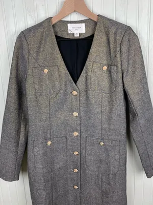 Tuckernuck Pomander Place Coventry Metallic Tweed Keira Blazer Dress Size XS thumbnail 5