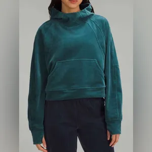 Lululemon Scuba Oversized Hoodie *Velvet Cord Storm Teal sz m/l thumbnail 7