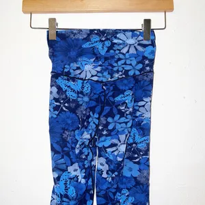 Aerie offline real me xtra floral butterfly 7/8 high rise blue leggings thumbnail 7