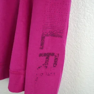 Lauren Ralph Lauren Quarter Zip Pullover Womens Medium Pink Mock Neck Activewear thumbnail 3