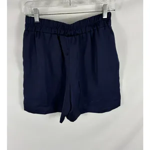 A New Day Satin High Waist Pull On Shorts Size Small Blue thumbnail 5