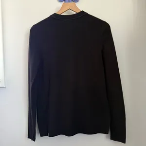 Lululemon Small Take It All Cotton Blend Sweater Crew Rib Lounge Comfy Black thumbnail 6