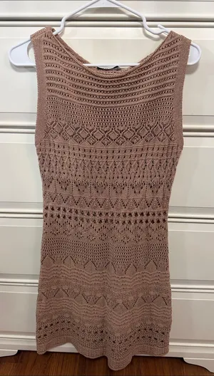 Zara Pointelle Knit Dress thumbnail 1