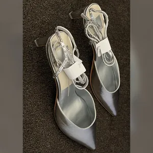 Dolce Vita Loklyn Studded Heels Silver Color Women’s Size- 8.5 thumbnail 8
