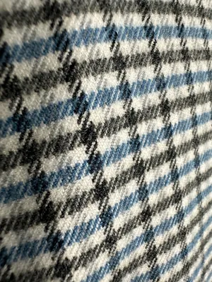 a new day Plaid Single-Button Blazer in Blue and Black. thumbnail 7
