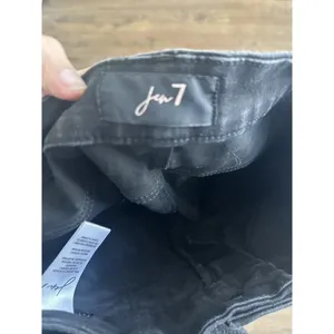 7 for All Mankind Slim Women's Size 4 Black Denim Stretch Jeans 2785 thumbnail 7