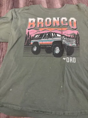 Bronco car graphic tee Green Size XL thumbnail 2