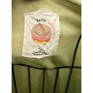 Daily Practice Anthropologie Tie Dye Sweatshirt Size XS Lime Green‎ Mint Relaxed thumbnail 4