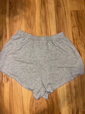 SheIn Heather Gray Flowy Lounge Shorts thumbnail 2