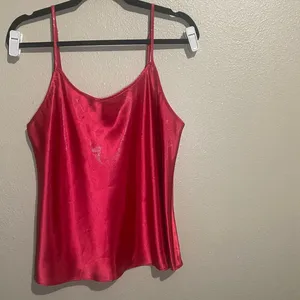 Gillian & O’Malley red sparkly slip on tank‎ top Size XL Y2k thumbnail 2