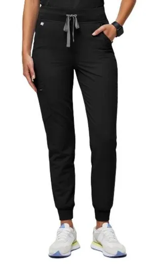 FIGS Jogger Style Technical Collection Scrub Pants in Black thumbnail 1