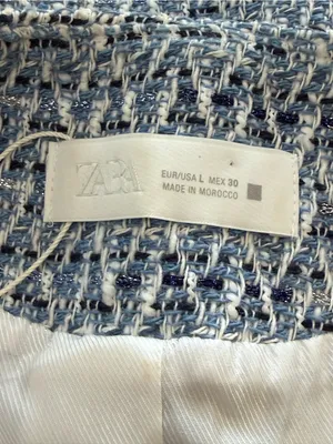 Viral Fall NWOT Zara Tweed Belted Vest Size Large thumbnail 5