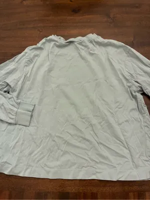 Nike Air T-Shirt Women’s Medium Long Sleeve Top Blue Gray Paint Spots thumbnail 5