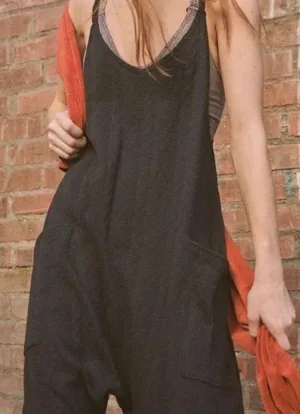 Free People Small Hot Shot Cable Knit Onesie Black thumbnail 1