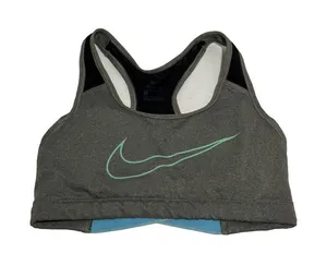 Nike Dri Fit Racerback Sports Bra Women's size Small‎ Gray /Blue thumbnail 1