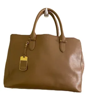 Lauren Ralph Lauren Leather Newbury Tan Tote Bag. thumbnail 1