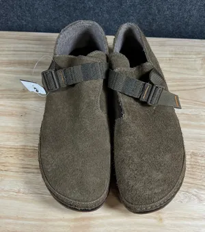 Chacos Paonia Suede Clogs Womens 12 Teak Brown Wool Blend Lining JCH108932 thumbnail 1