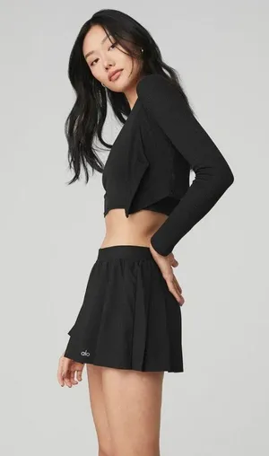 Black XS cropped whisper cardigan NWT Sold Out thumbnail 2
