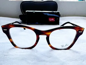 RAY BAN Women’s Striped Havana Cat Eye Tortoise Frame Eyeglasses thumbnail 7