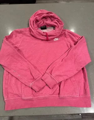 nike hoodie slouchy neck‎ size women's small has paint near wrist thumbnail 1