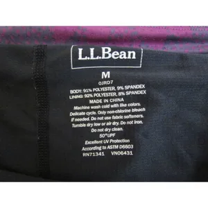 L.L.Bean Active Skort Size M Purple Floral Athletic Tennis Golf Hiking 50+ UPF thumbnail 4