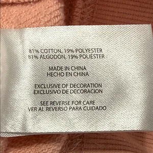 Gap women's henley pullover sweatshirt peachy pink Melba size medium preloved thumbnail 8