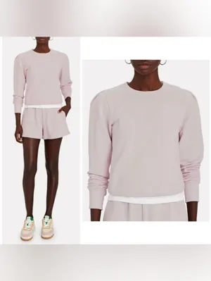 ALC Frank Avery Cotton Crewneck Sweatshirt Pink thumbnail 2