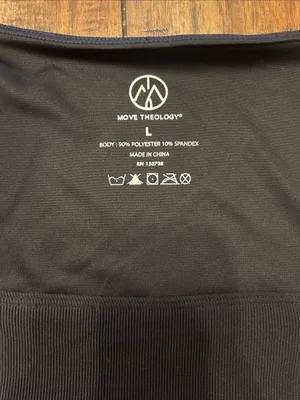Move Theology Square-Neck Long Sleeve Top in Black size Large thumbnail 2