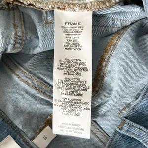 Frame Le Slim Palazzo Wide Leg Cropped Jeans Honeymoon Light Blue LSP814 Size 31 thumbnail 7