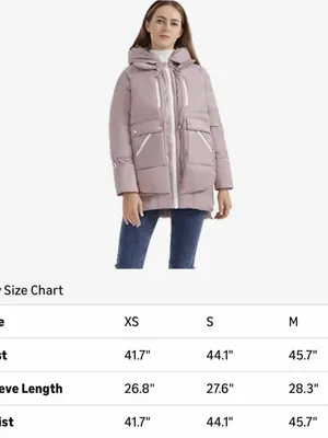 Orolay Women’s Size M Thickened Down Hooded Jacket. Mauve. Front zipper. NWT thumbnail 10