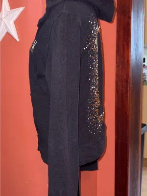 PINK Victoria's Secret Y2K sequin zip-up with oversized hood + sleeves thumbnail 3