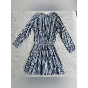 Rails Jasmine Linen Mini Dress in Tibet Stripe Blue thumbnail 8