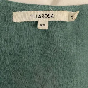 Tularosa Carson Caledon Green Silk Cotton Embroidered Tunic Mini Dress XS thumbnail 2