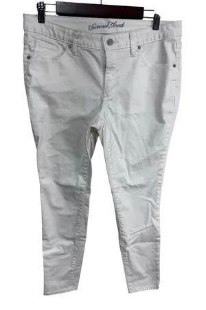 Universal Thread 10/30R White Mid‎ Rise Skinny Jeans Women's Denim Summer Chic thumbnail 1